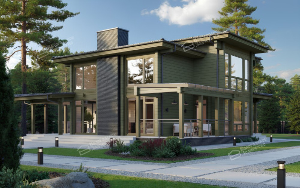 Дом из клееного бруса VZ-341